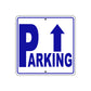 Parking Up Side Reserved Parking Metal Sign Plate