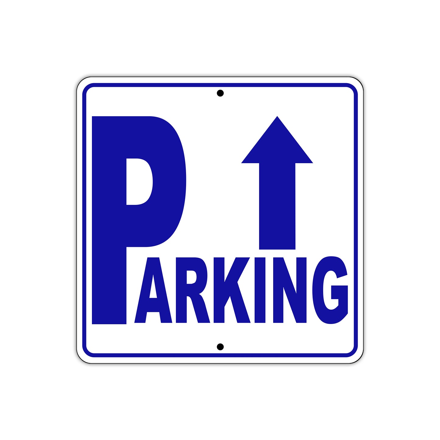 Parking Up Side Reserved Parking Metal Sign Plate