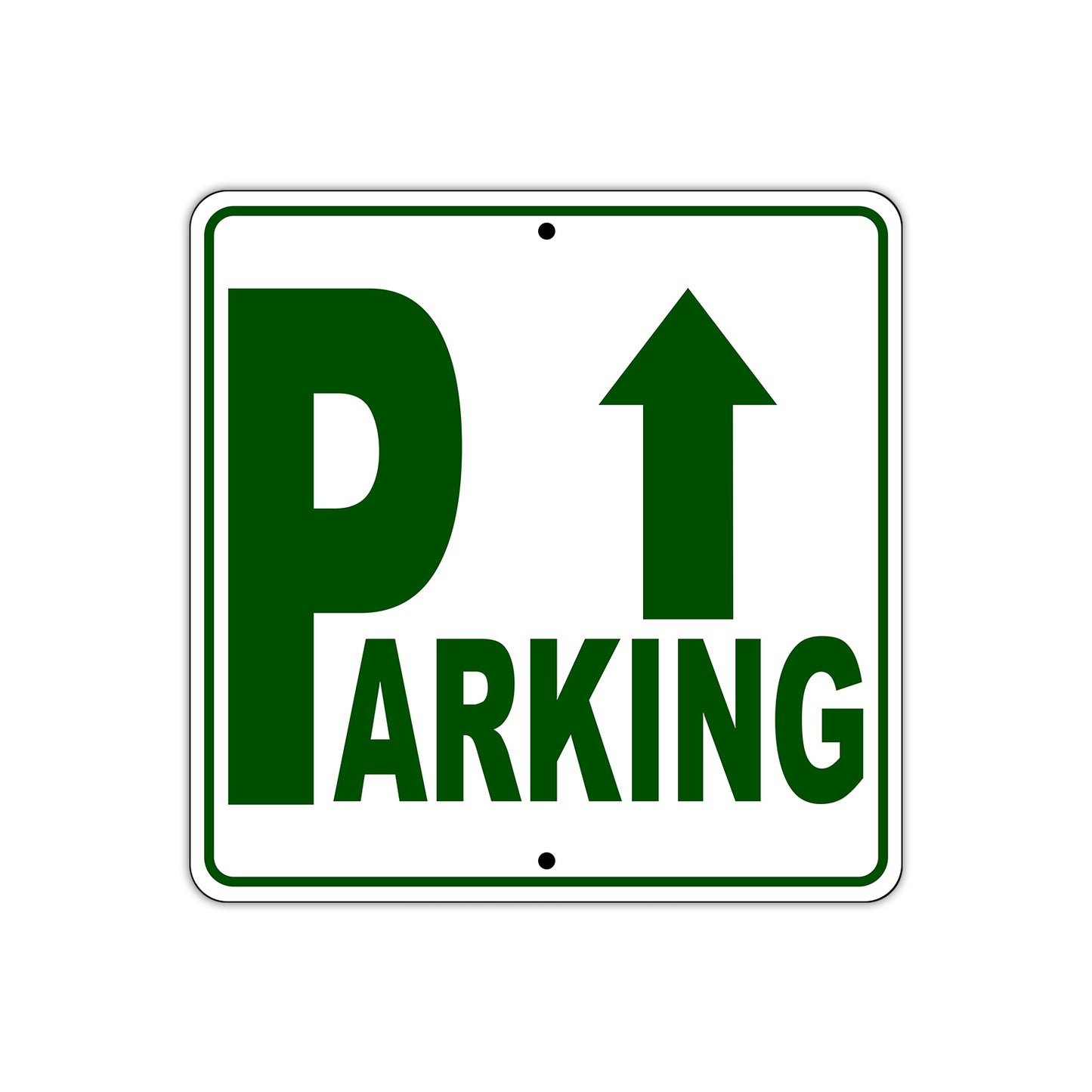 Parking Up Side Reserved Parking Sign Plate