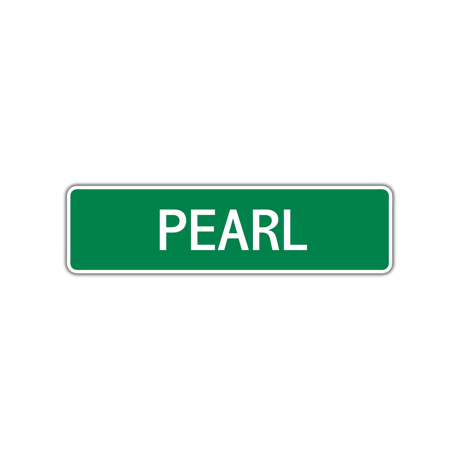 Pearl Street Sign Plate
