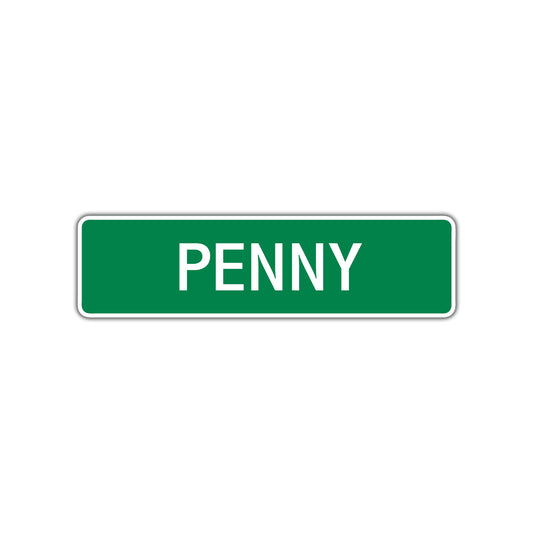 Penny Street Sign