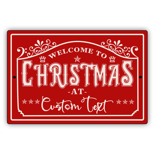 Personalized Christmas Custom Family Name Sign