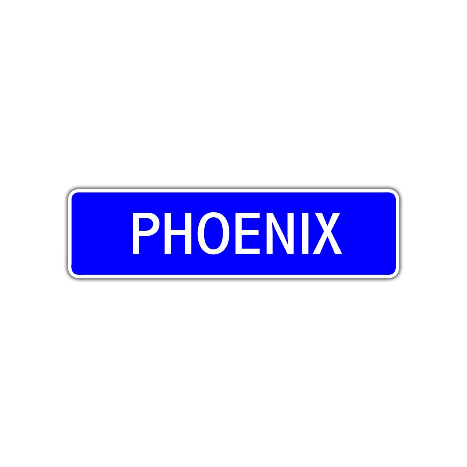 Phoenix Street Metal Sign Plate