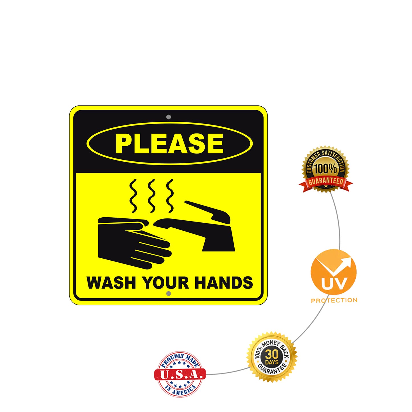Please Wash Your Hands Sign Protection