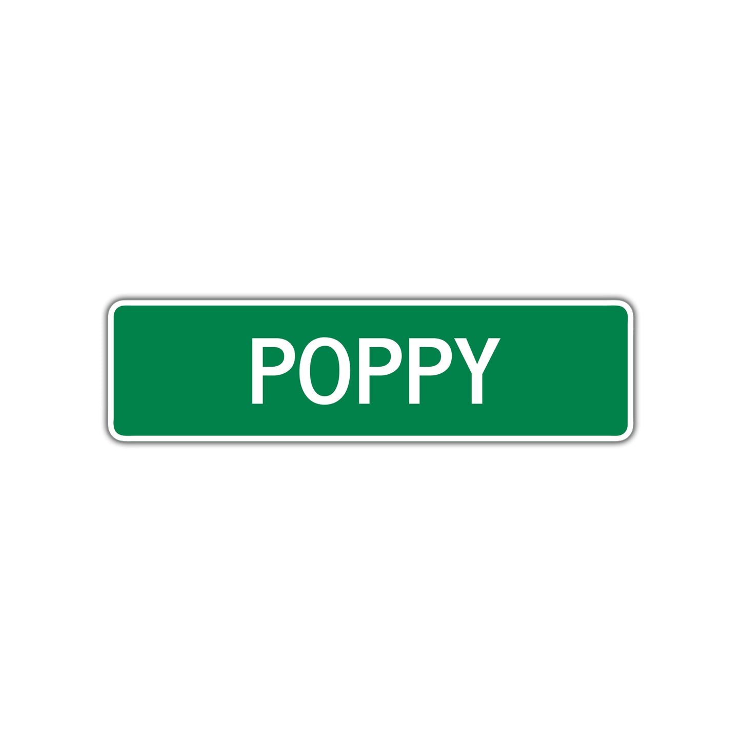 Poppy Street Sign