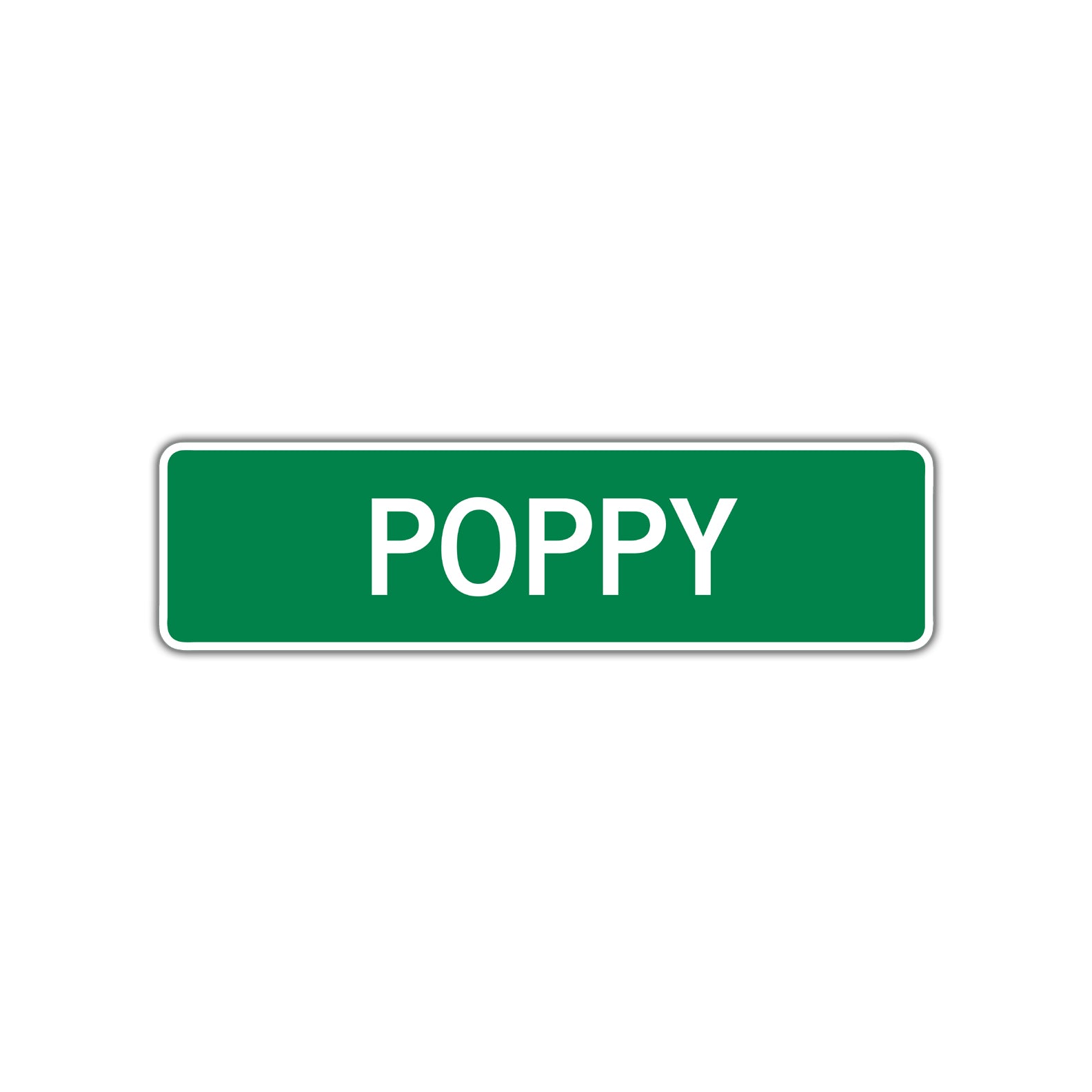 Poppy Street Sign