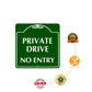 Private Drive No Entry Metal Sign Protection
