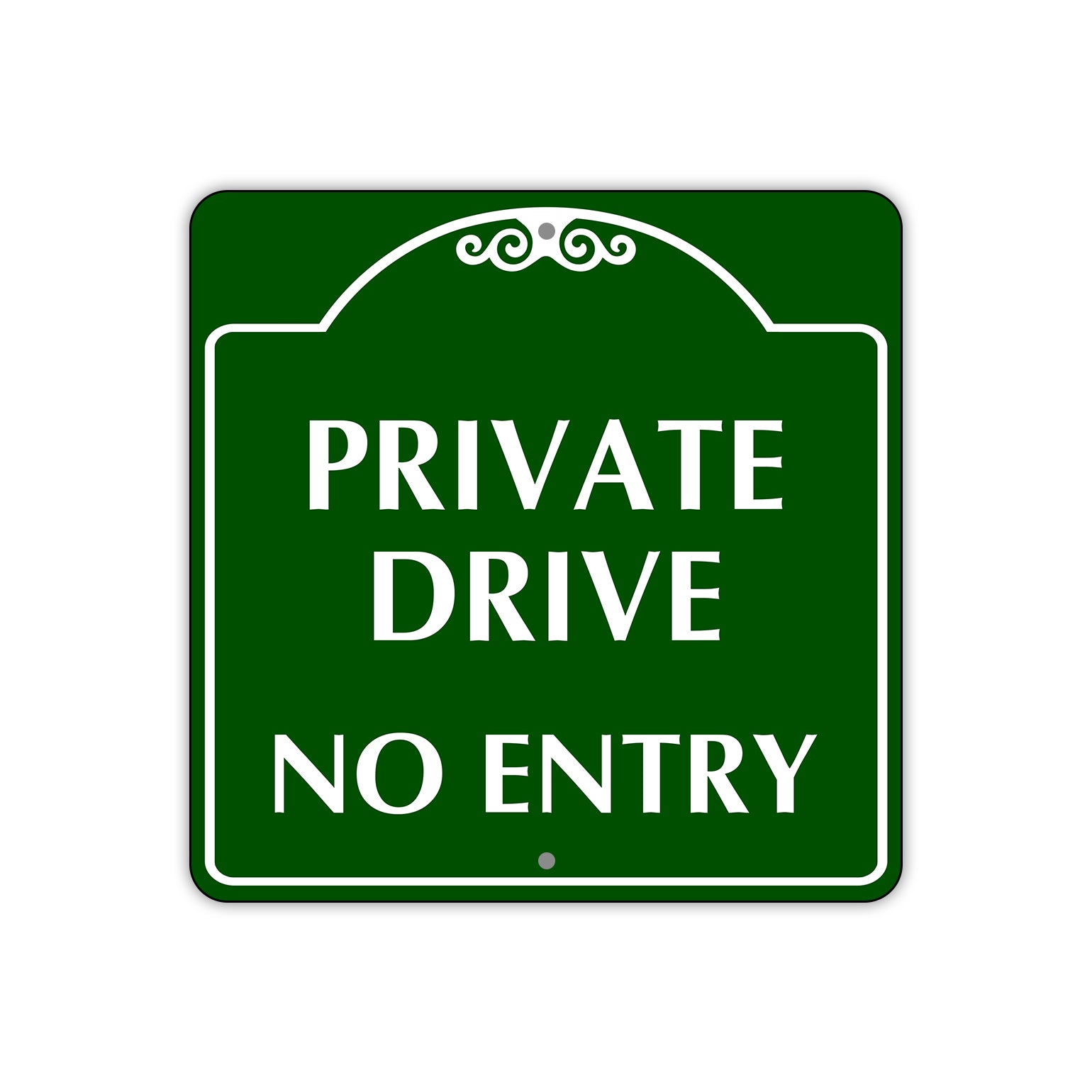 Private Drive No Entry Sign
