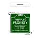 Private Property HOA Member Use Only Metal Sign Dimension