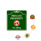 Private Property No Idling Sign protection