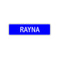 Rayna Street Metal Sign Plate