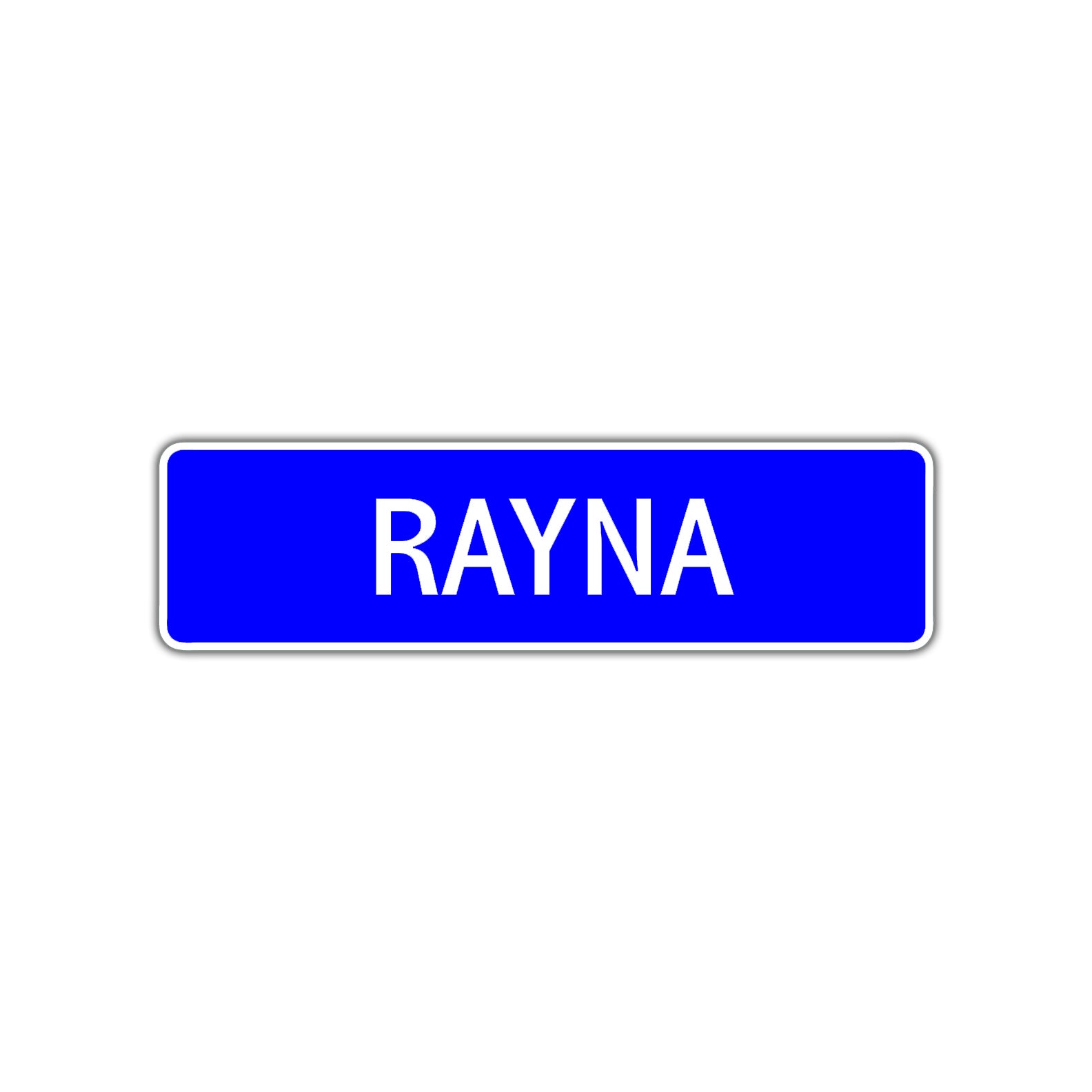Rayna Street Metal Sign Plate