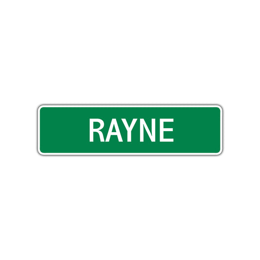 Rayne Street Sign 