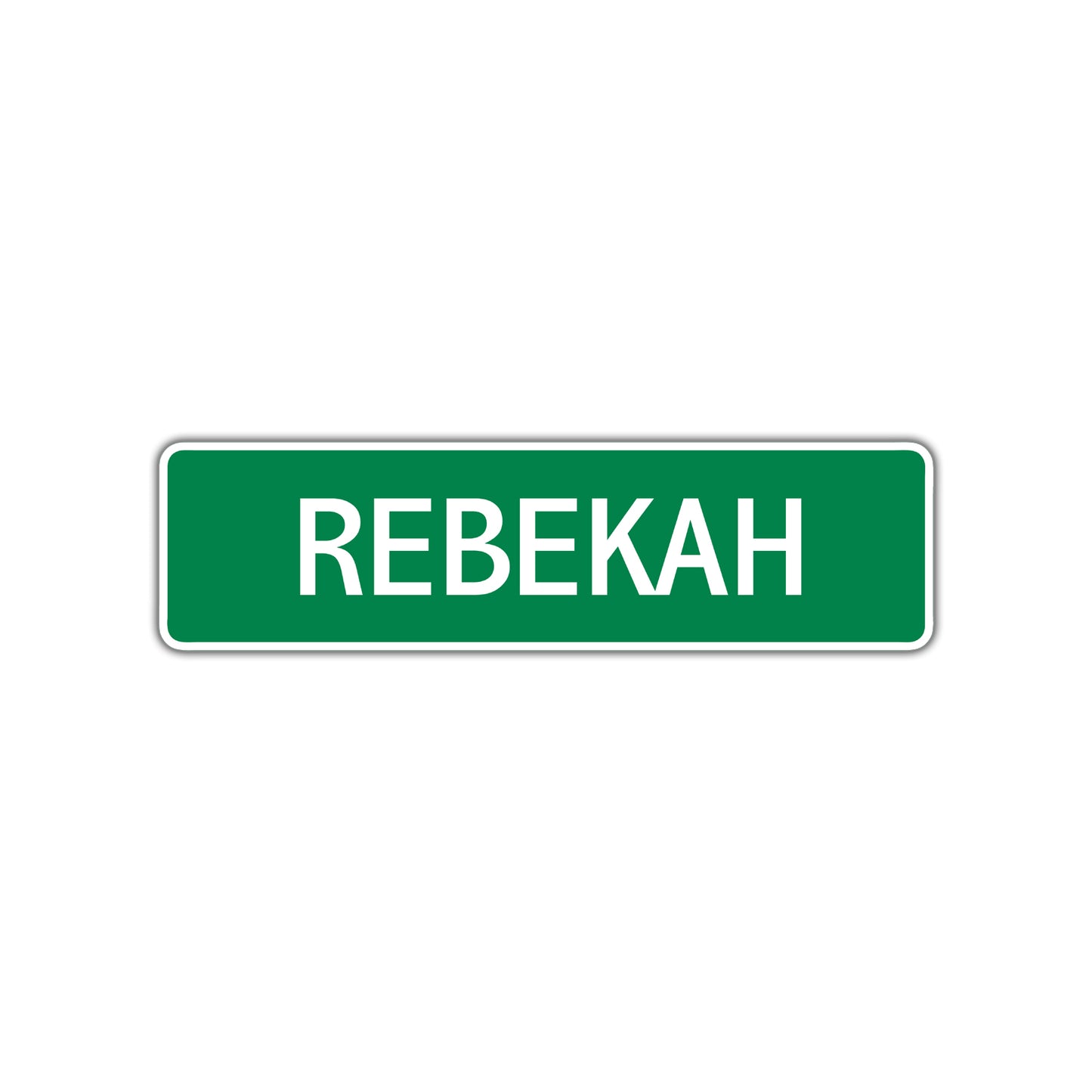 Rebekah Street Sign Plate