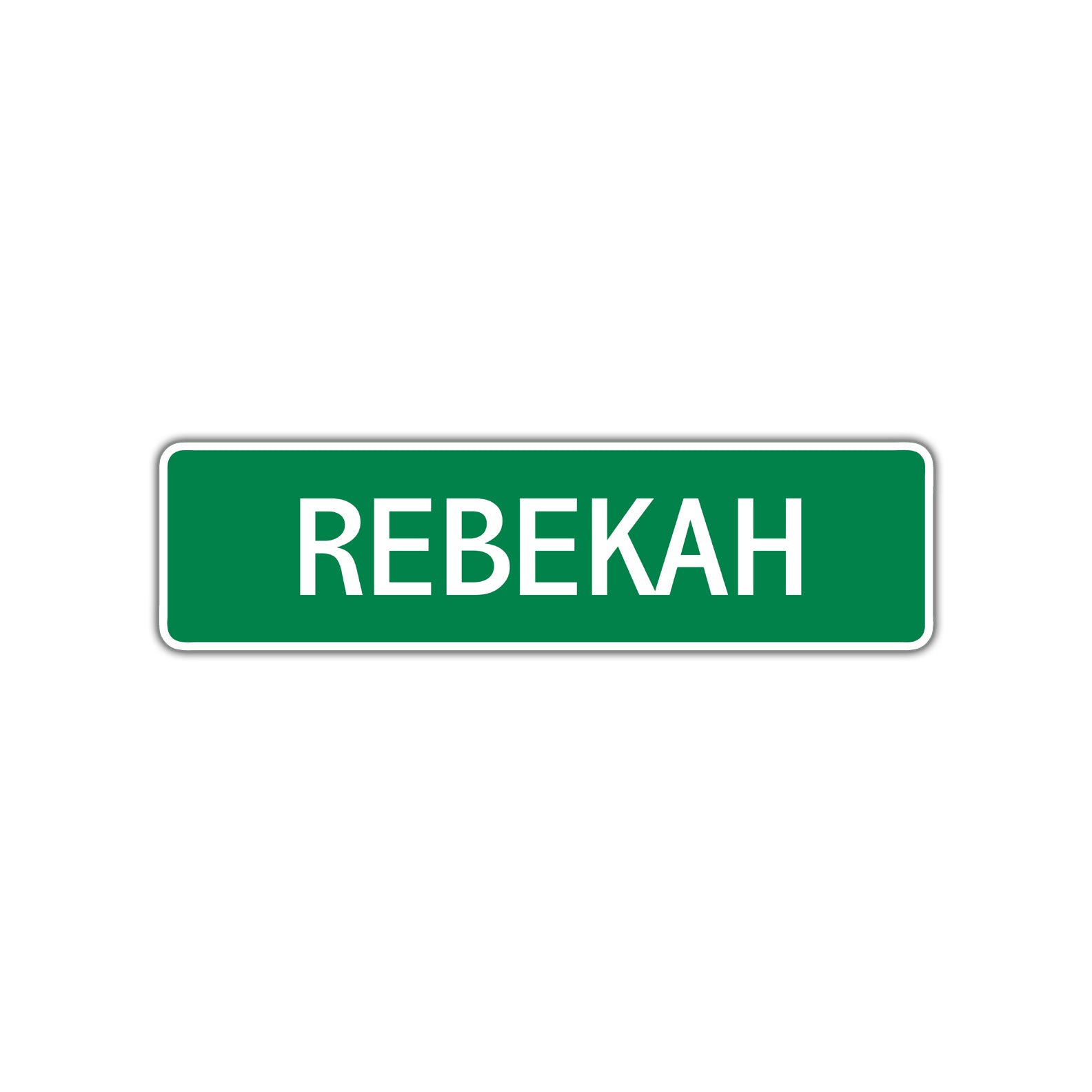 Rebekah Street Sign Plate