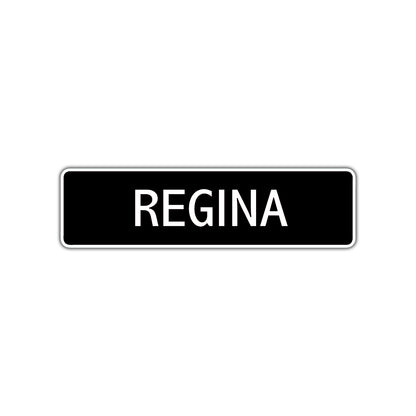 Regina Street Metal Sign  