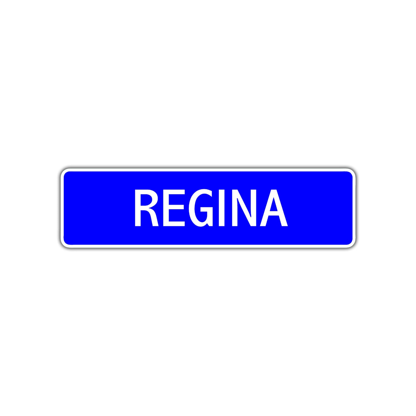 Regina Street Metal Sign Plate