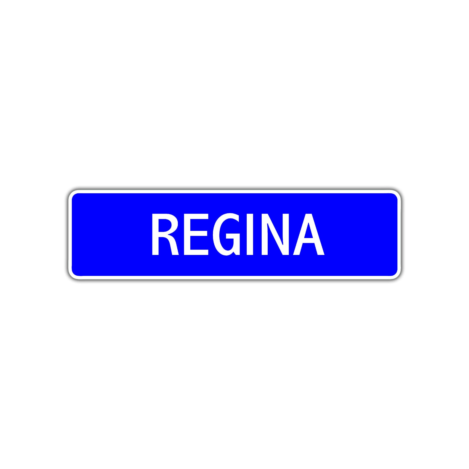 Regina Street Metal Sign Plate