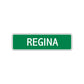 Regina Street Sign Plate