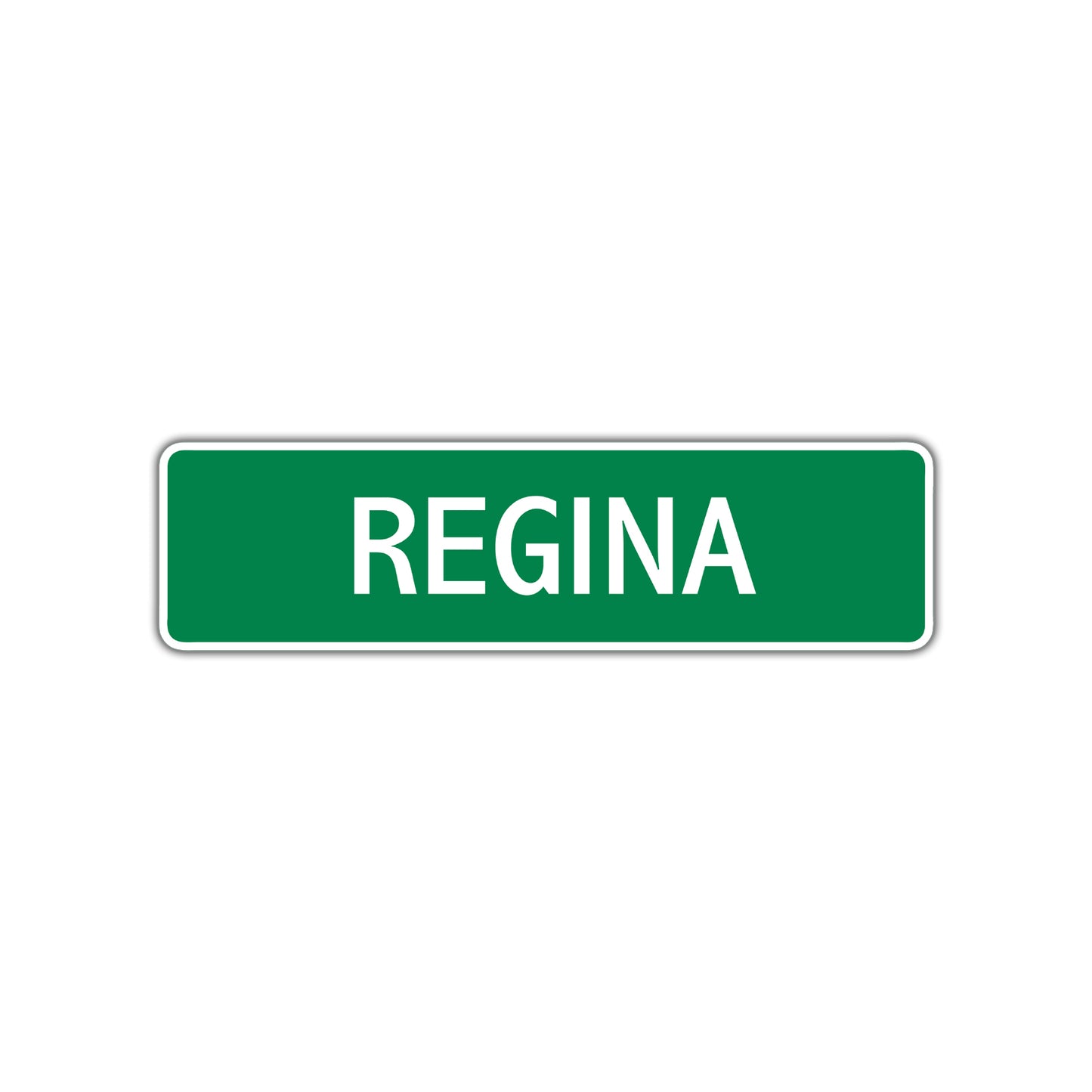 Regina Street Sign Plate