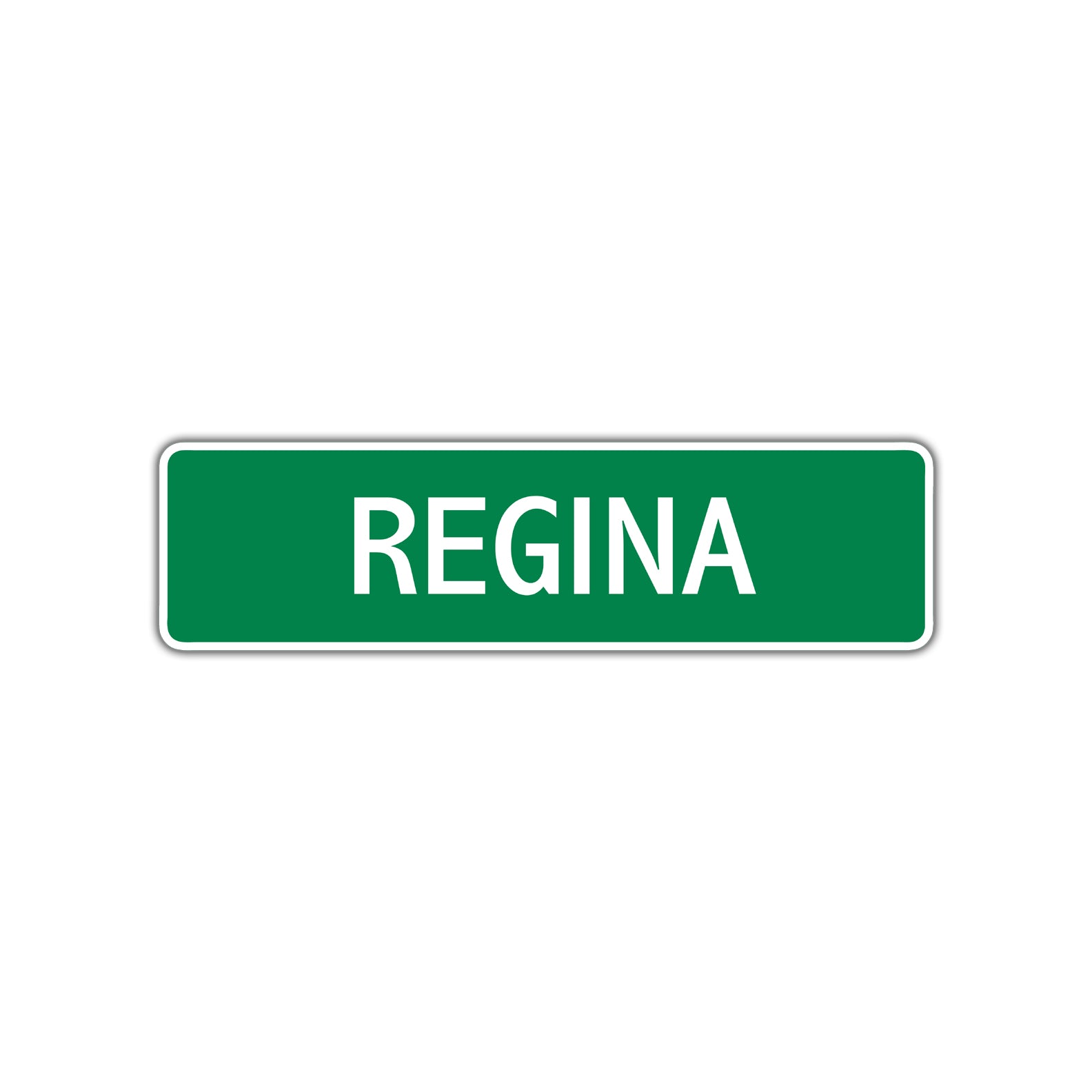 Regina Street Sign Plate