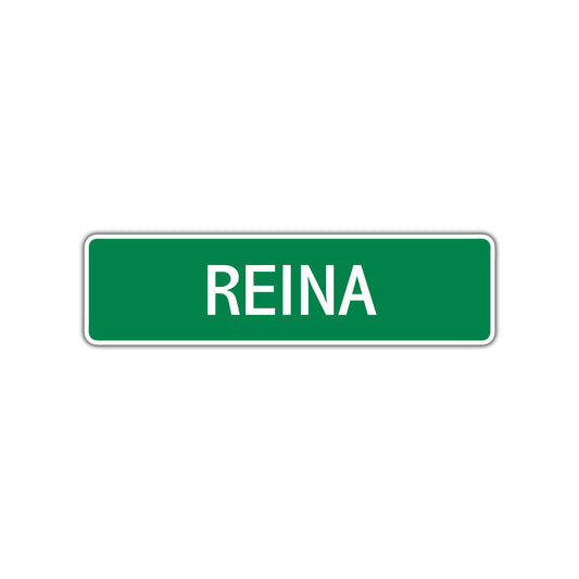 Reina Street Sign