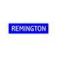 Remington Street Metal Sign Plate