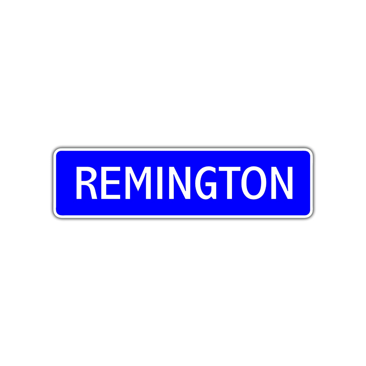 Remington Street Metal Sign Plate