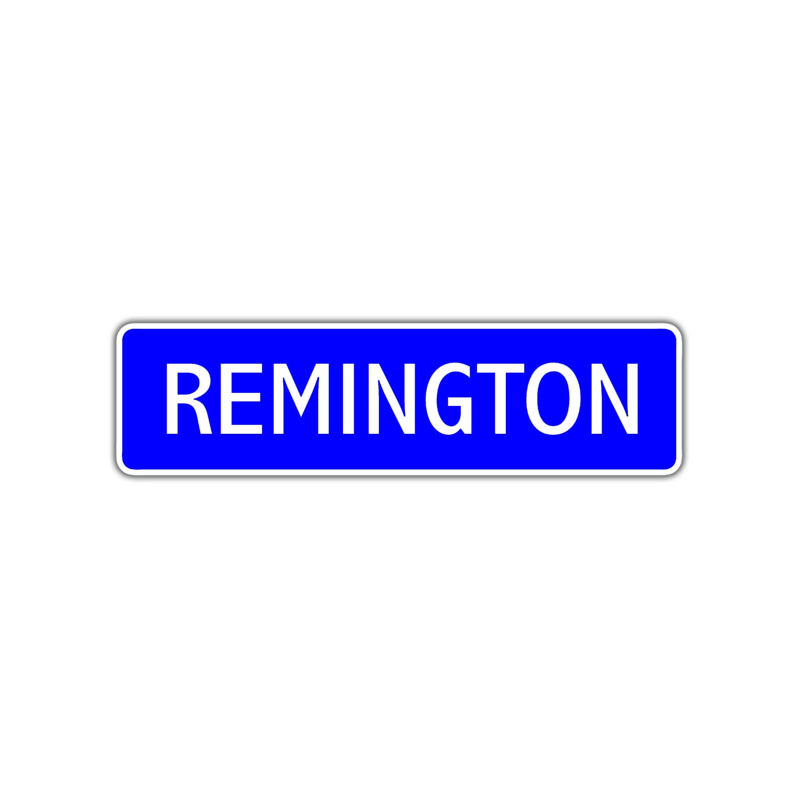 Remington Street Metal Sign Plate