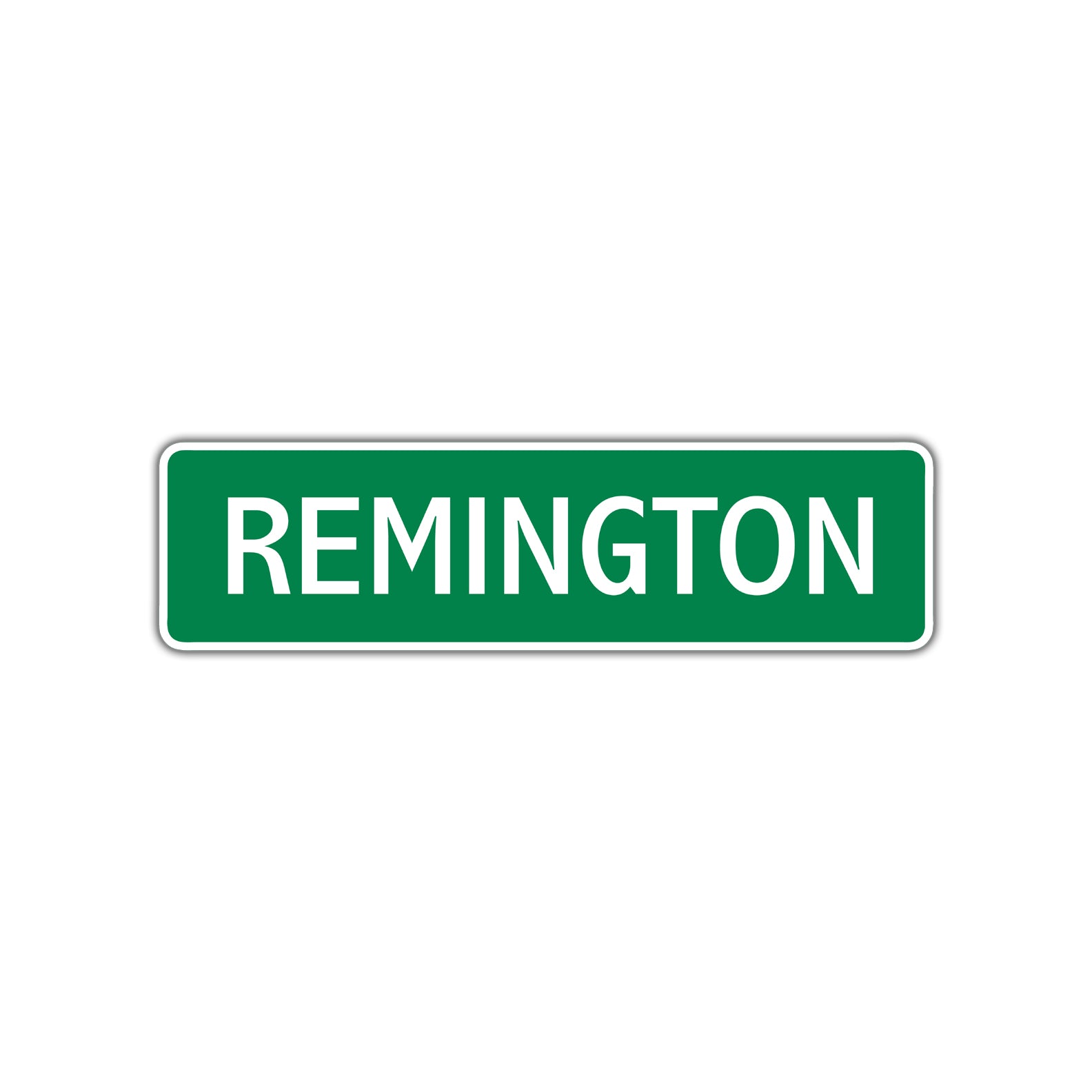 Remington Street Sign Plate