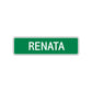 Renata Street Sign Plate