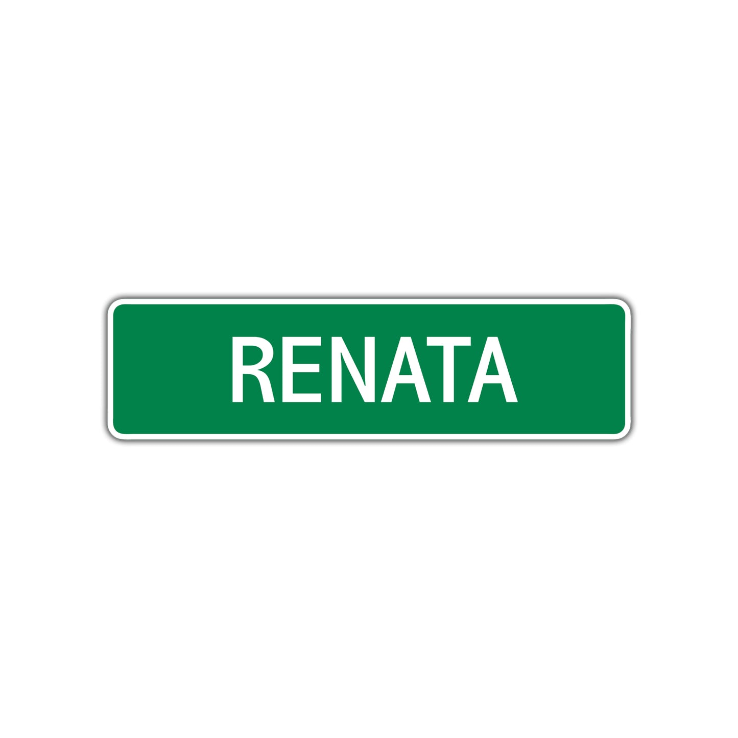 Renata Street Sign Plate