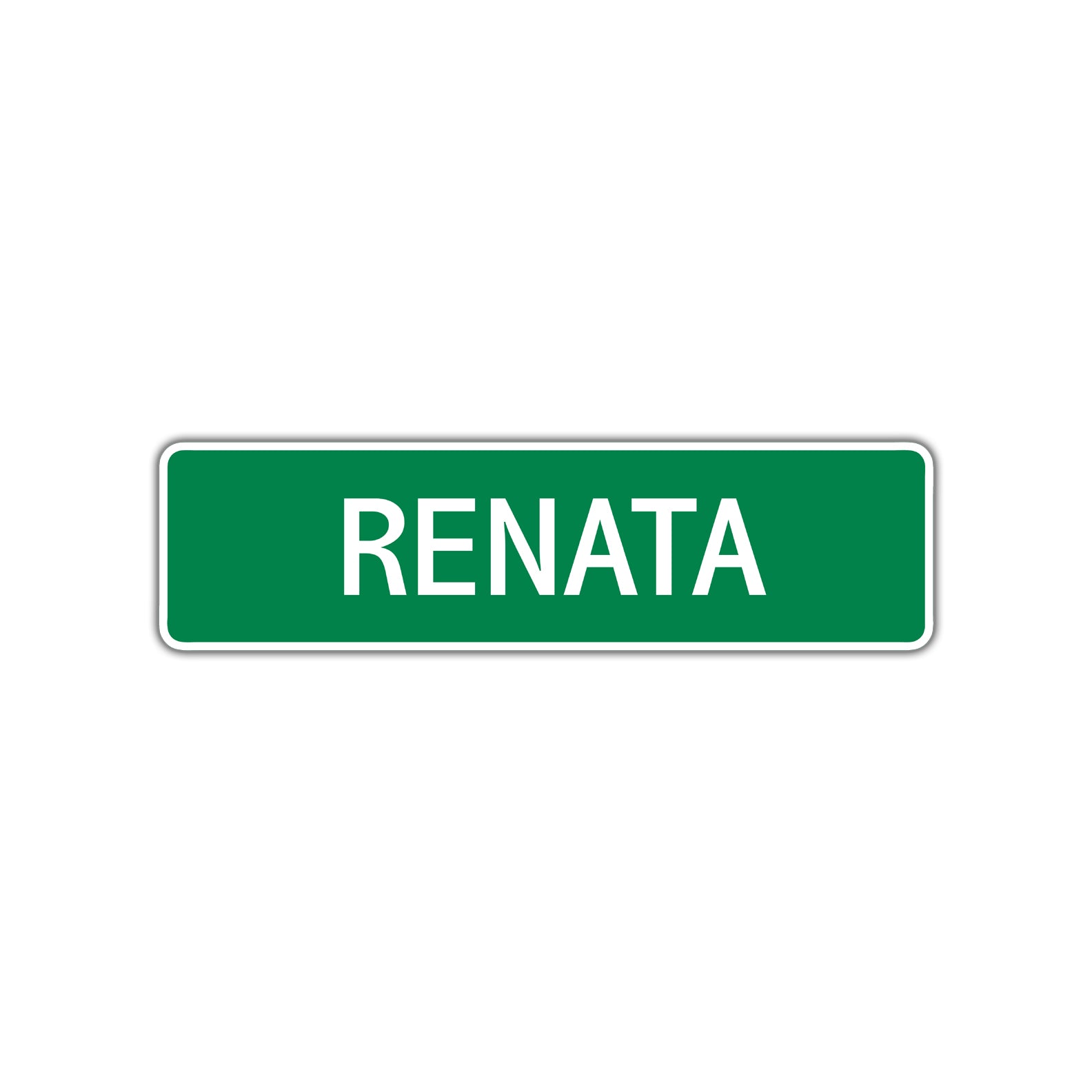 Renata Street Sign Plate