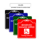 Reserved Handicapped Towing Enforced Square Colour Signs