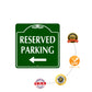 Reserved Parking Left Side Metal Sign Protection