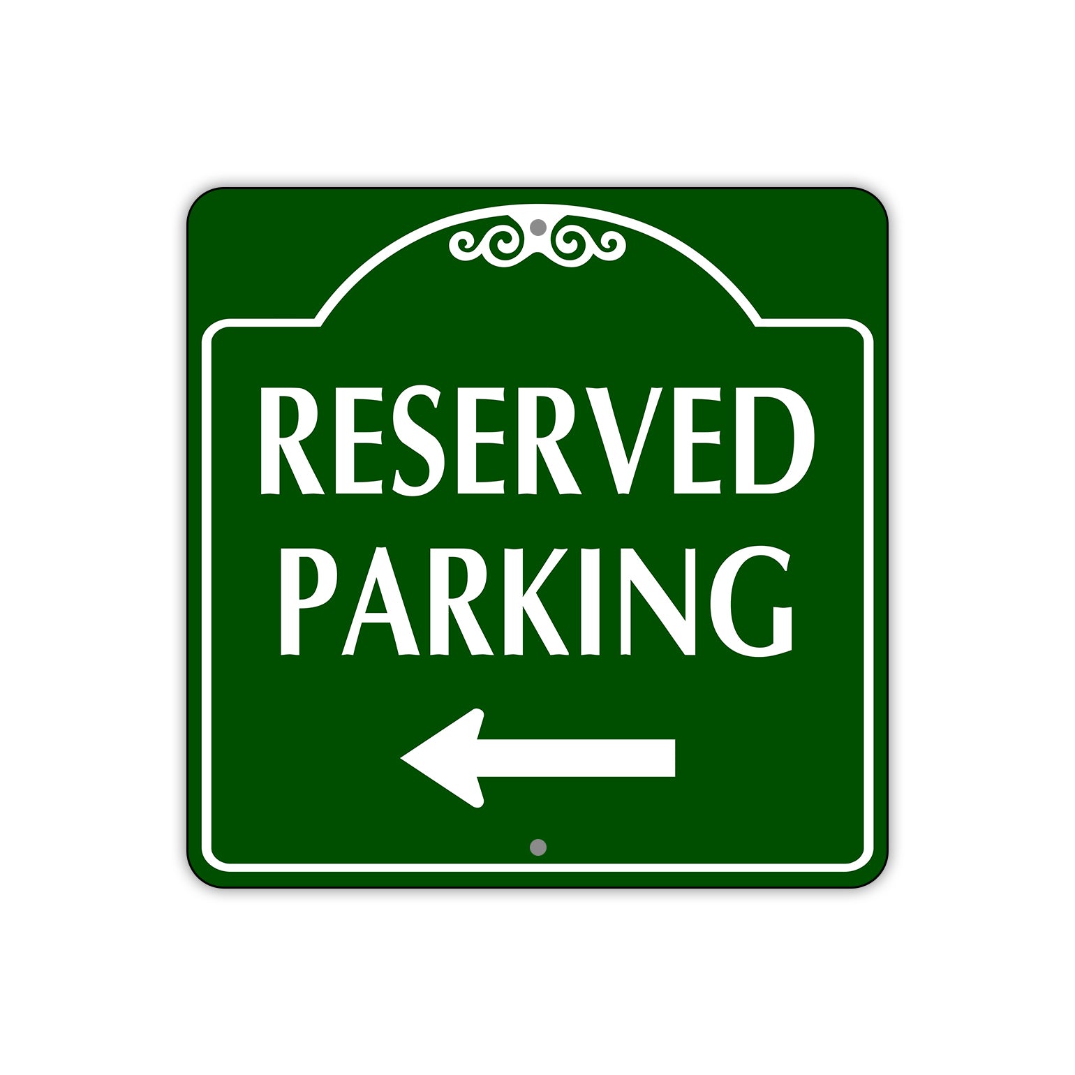 Reserved Parking Left Side Sign Plate