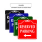 Reserved Parking Left Side Signs