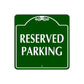Reserved Parking Sign Plate