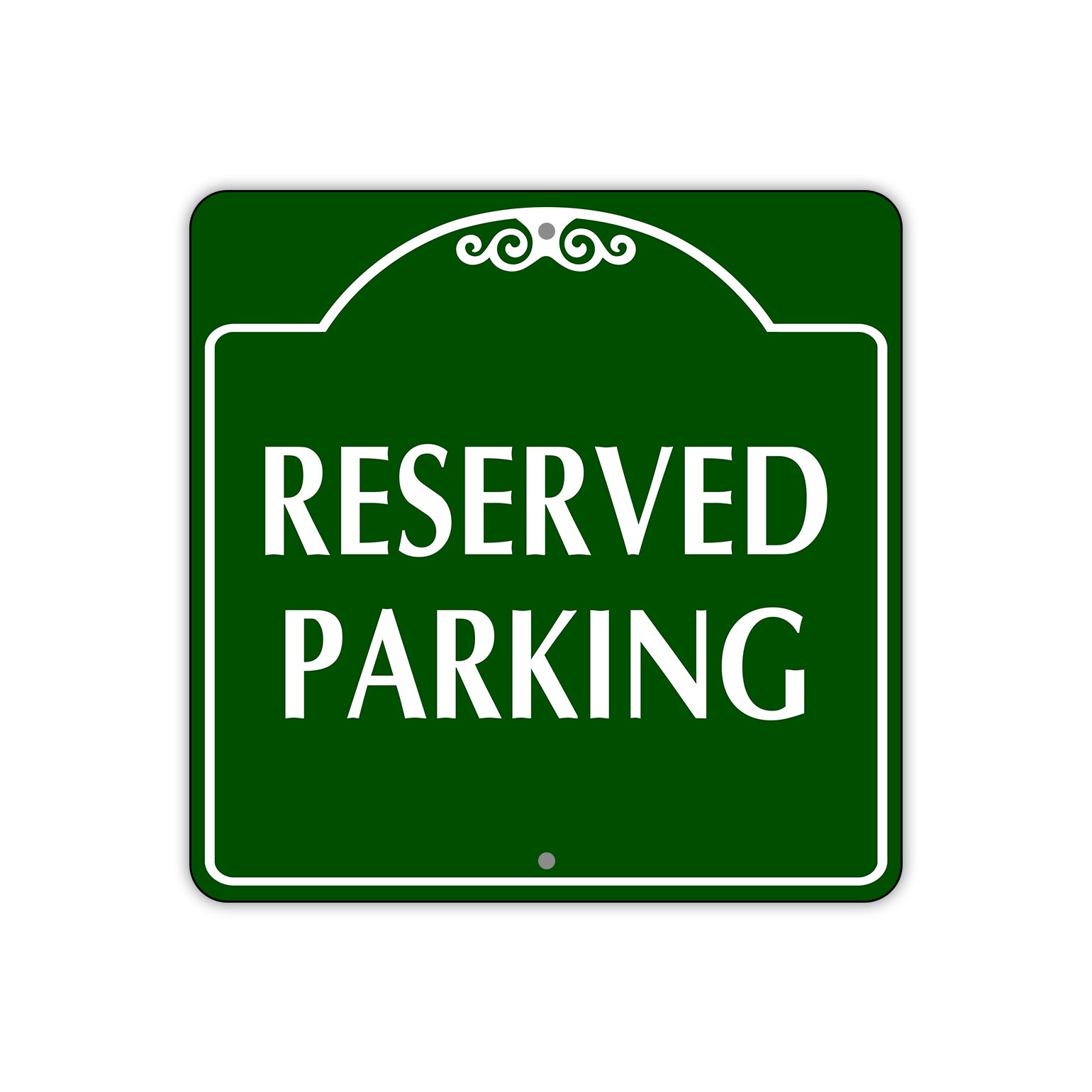 Reserved Parking Sign Plate