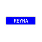 Reyna Street Metal Sign Plate