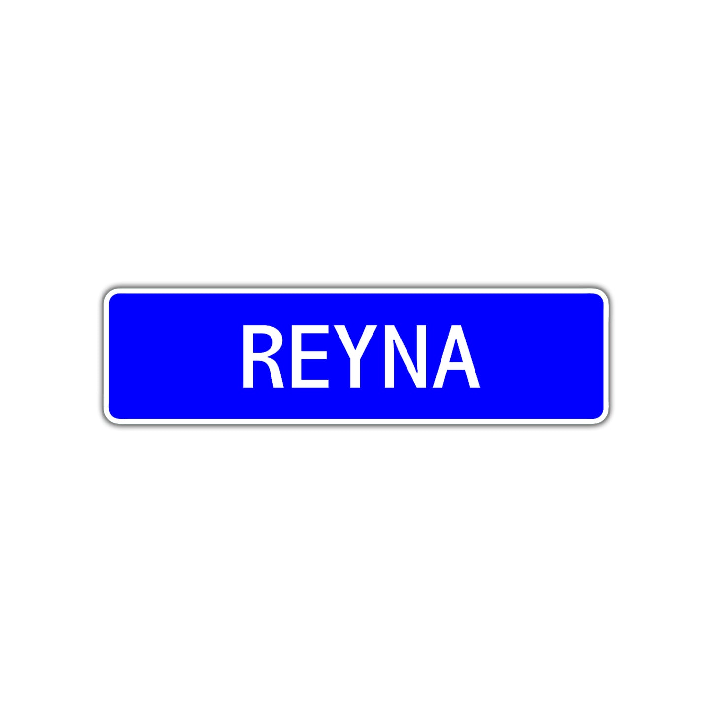 Reyna Street Metal Sign Plate