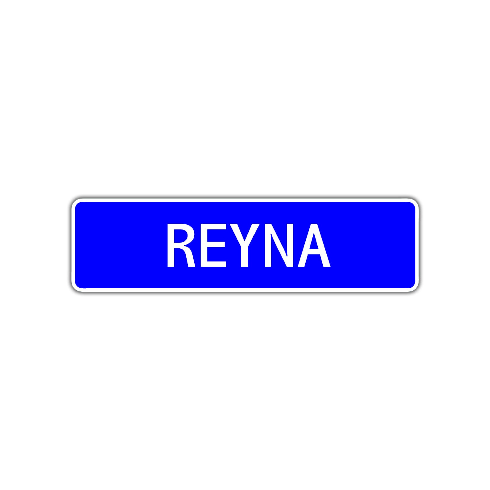 Reyna Street Metal Sign Plate