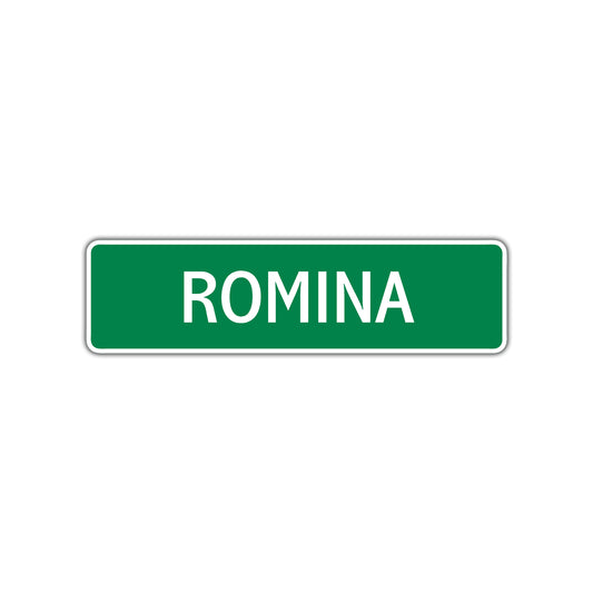 Romina Street Sign 