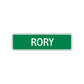 Rory Street Sign Plate