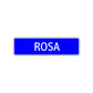 Rosa Street Metal Sign Plate