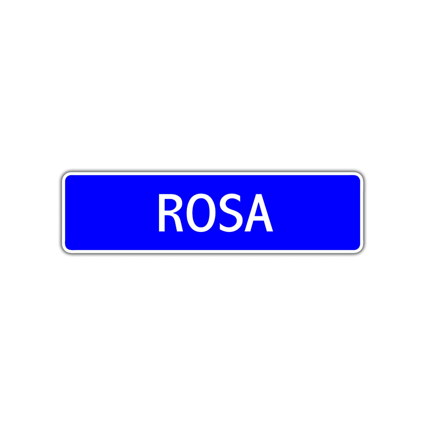Rosa Street Metal Sign Plate