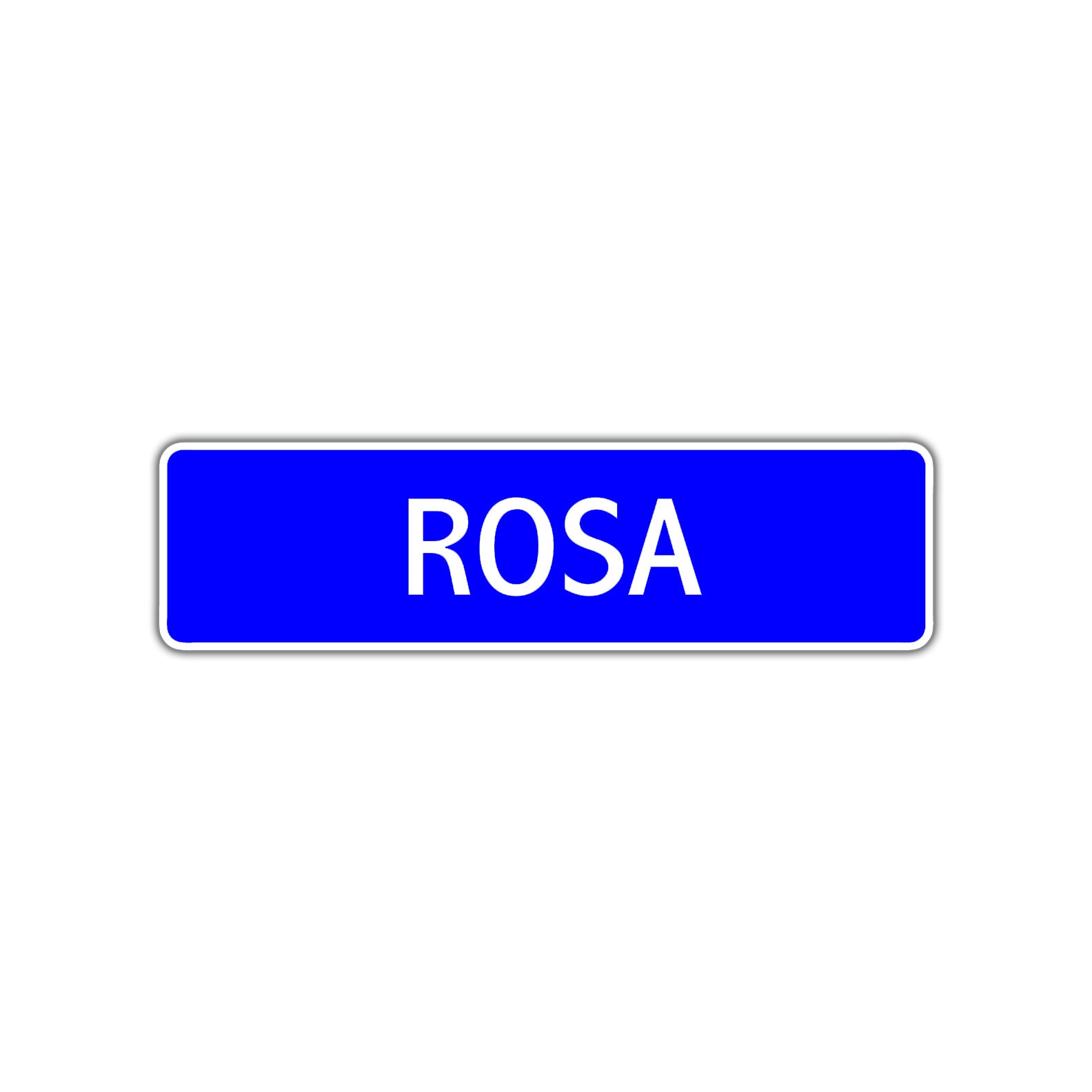 Rosa Street Metal Sign Plate