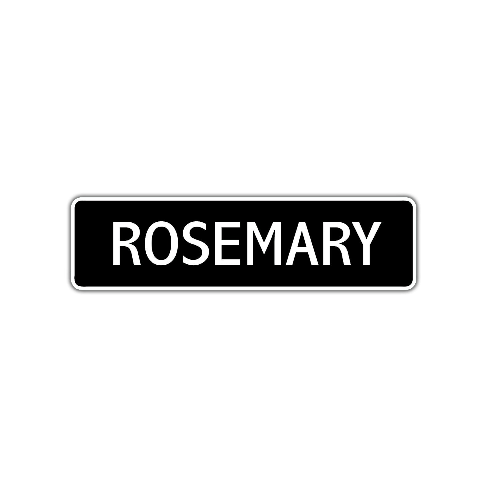 Rosemary Street Metal Sign  