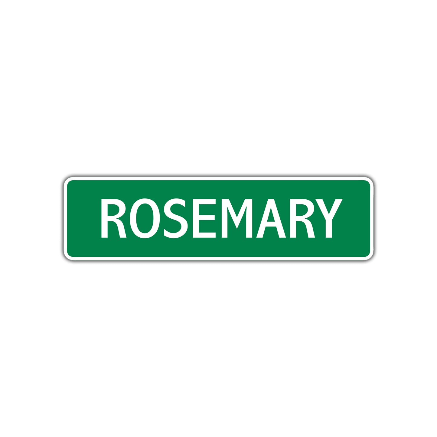 Rosemary Street Sign Plate