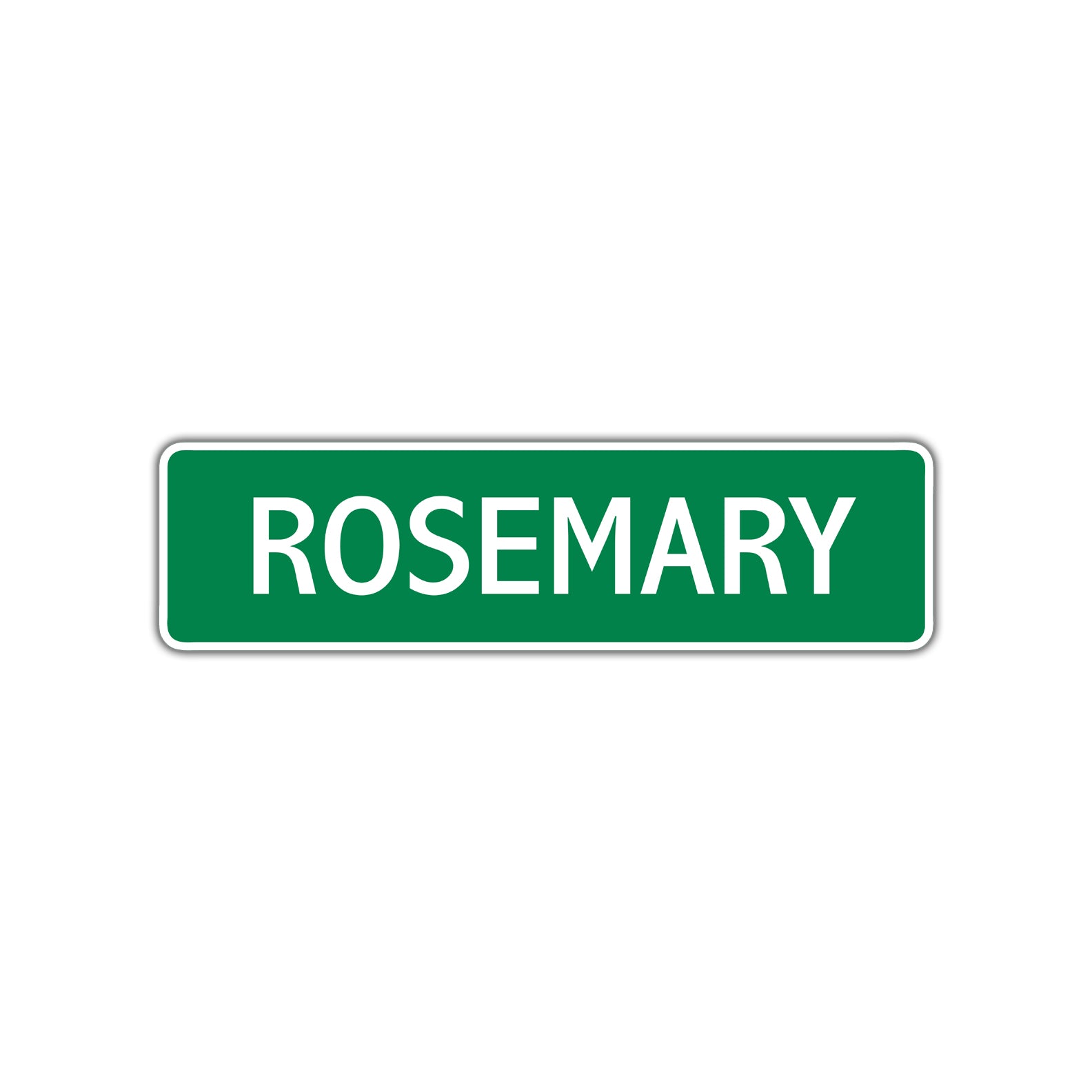 Rosemary Street Sign Plate